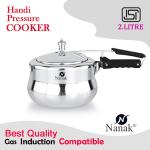NANAK Pressure Cooker 2 L Aluminium Inner Lid Induction Bottom 2 L Induction Bottom Pressure Cooker  (Aluminium)