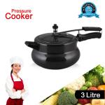 NANAK Classic 3 L Handi Induction And Gas Pressure Cooker Faster & Healthy Cooking Silver Aluminum Pressure Cookers Inner Lid Aluminium Pressure Cooker -Handi_3L_3
